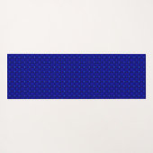 Blauwe bloemen in 3D, Artdeco Yogamat (Achterkant (horizontaal))