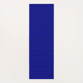 Blauwe bloemen in 3D, Artdeco Yogamat (Achterkant)