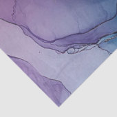 Blauwe Bloemen in Alcohol Ink Serie Design #36 Tissuepapier (Detail)