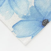 Blauwe bloemen in een vaas Notitiekaarten Fleece Deken (Hoek)