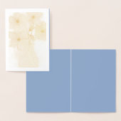 Blauwe bloemen in een vaas Notitiekaarten Folie Kaarten (Display)