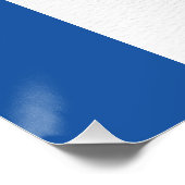 Blauwe bloemen in een vaas Notitiekaarten Perfect Poster (Hoek)