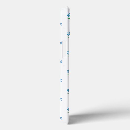 Blauwe bloemen in geweven potten Case-Mate iPhone case (Achterkant / Rechts)