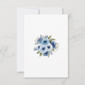 Blauwe bloemen kaart (Voorkant)