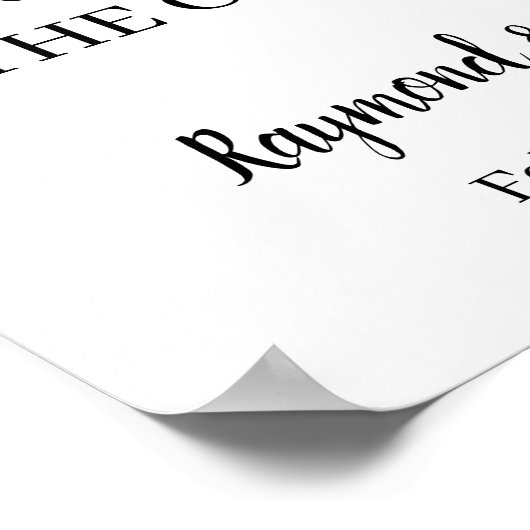 Blauwe bloemen kiezen een stoel aan weerszijden va poster (Hoek)