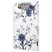 Blauwe bloemen klembord (Links)