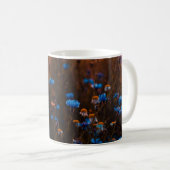 Blauwe bloemen koffiemok (Voorkant rechts)