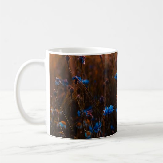Blauwe bloemen koffiemok (Links)
