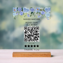 Blauwe Bloemen Laat Ons Alstublieft Een Review QR 