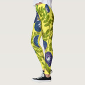 Blauwe bloemen Leggings (Links)