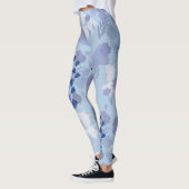 Blauwe bloemen leggings (Links)