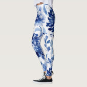 Blauwe bloemen leggings (Links)
