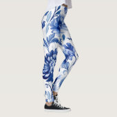 Blauwe bloemen leggings (Rechts)