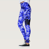 Blauwe bloemen Leggings (Links)