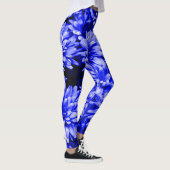 Blauwe bloemen Leggings (Rechts)