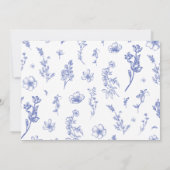 Blauwe Bloemen Liefde is het Kruid van het Leven Kaart (Achterkant)