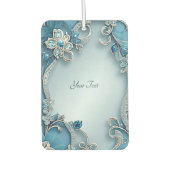 Blauwe  Bloemen Luchtverfrisser (Voorkant)