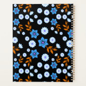 Blauwe Bloemen Maandelijkse Planner (Achterkant)