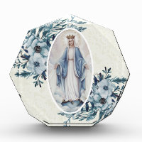 Blauwe Bloemen|Madonna | Maagdelijke Mary | Kant