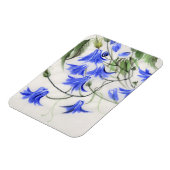 Blauwe bloemen magneet (Linkerzijde)