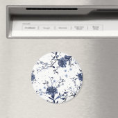 Blauwe bloemen magneet (Insitu (Vaatwasser))