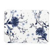 Blauwe bloemen magneet (Horizontaal)