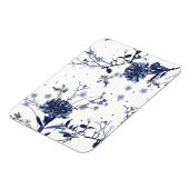 Blauwe bloemen magneet (Linkerzijde)