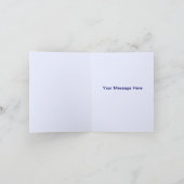 Blauwe bloemen Mason Jars Dank je kaart (Binnen)