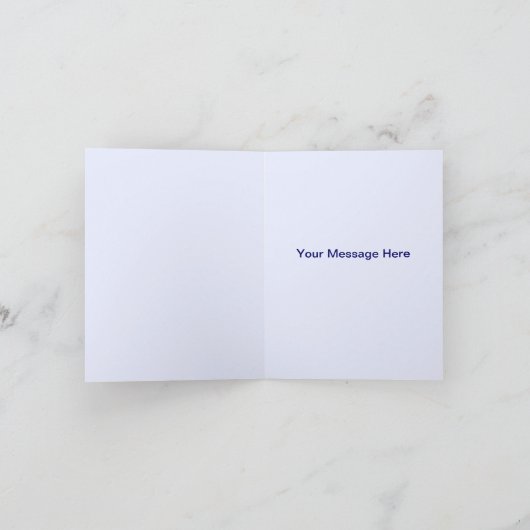 Blauwe bloemen Mason Jars Dank je kaart (Binnen)