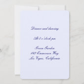 Blauwe Bloemen Mason Jars Ontvangstkaart Kaart (Achterkant)