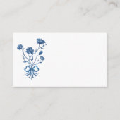 Blauwe bloemen met boog behuizing Kaart (Voorkant)