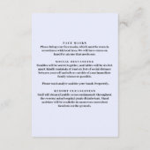 Blauwe Bloemen Metselwerk Pot Veiligheidsmaatregel Informatiekaartje (Achterkant)