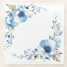 Blauwe Bloemen: "Mijn Keuken" Onderzetter