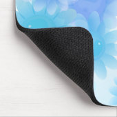 Blauwe  bloemen muismat (Hoek)