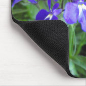 blauwe bloemen muismat (Hoek)