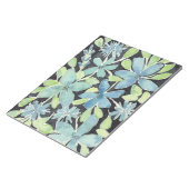 Blauwe bloemen notitieblok (Schuin)