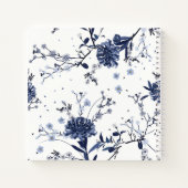 Blauwe bloemen notitieboek (Achterkant)