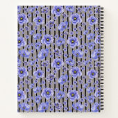 Blauwe bloemen notitieboek (Achterkant)