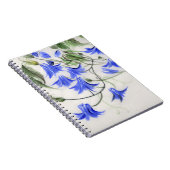 Blauwe Bloemen Notitieboek (Rechterzijde)