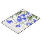 Blauwe Bloemen Notitieboek (Linkerzijde)