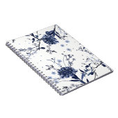 Blauwe bloemen notitieboek (Rechterzijde)