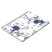 Blauwe bloemen notitieboek (Linkerzijde)