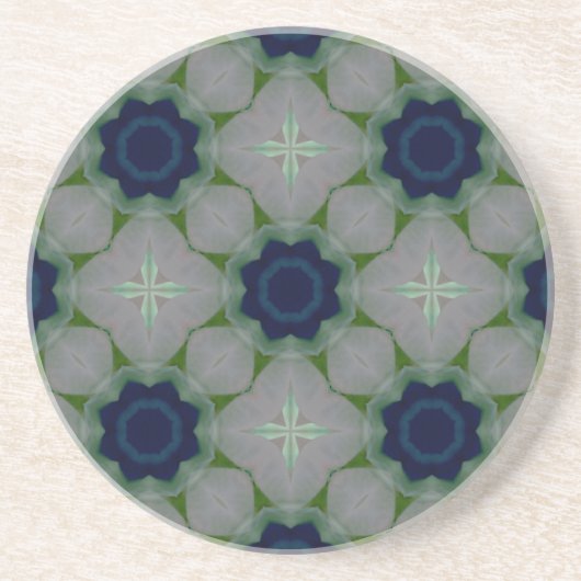 Blauwe Bloemen Onderzetter (Voorkant)
