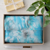 Blauwe bloemen op het water tissuepapier (Geschenk)