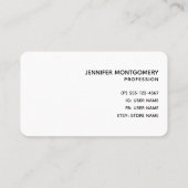  blauwe bloemen op roze achtergrond visitekaartje (Achterkant)