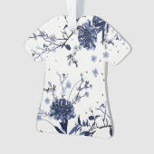 Blauwe bloemen ornament (voorkant)