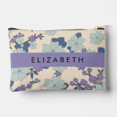 Blauwe bloemen, Paarse bloemen, Bloemen, Jouw naam Etui (Achterkant)