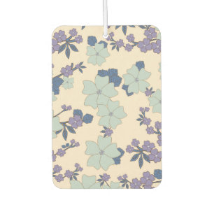 Blauwe bloemen, paarse bloemen, Floral Pattern Luchtverfrisser