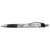 Blauwe bloemen, paarse bloemen, Floral Pattern Pen (Bovenkant)