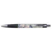 Blauwe bloemen, paarse bloemen, Floral Pattern Pen (Achterkant)